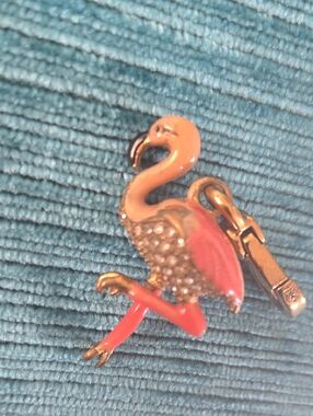 Authentic Vintage Juicy Couture Pavé Pink Flamingo Charm - Y2K Tropical Retired